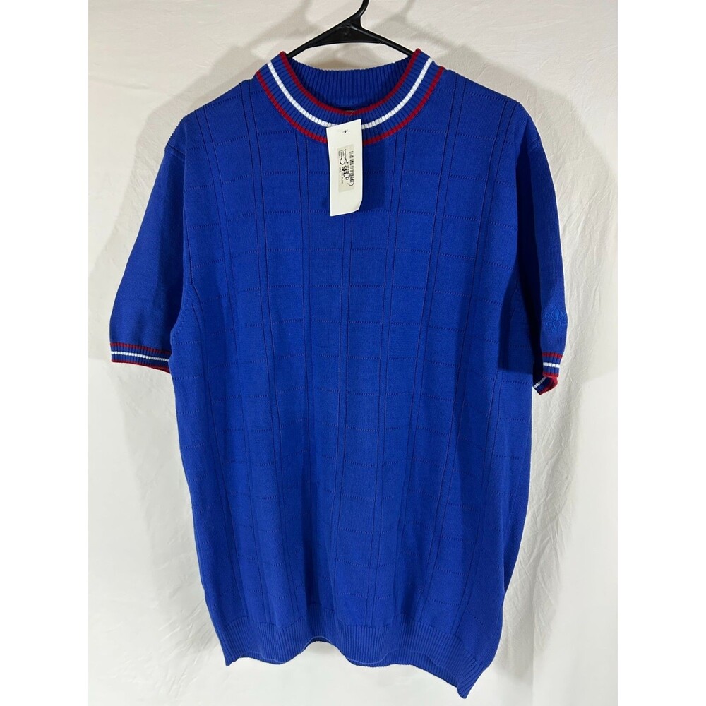 Madcap England WAFFLE KNIT TEE MOD RETRO 60s 90s Sweater T-Shirt Men's 2XL